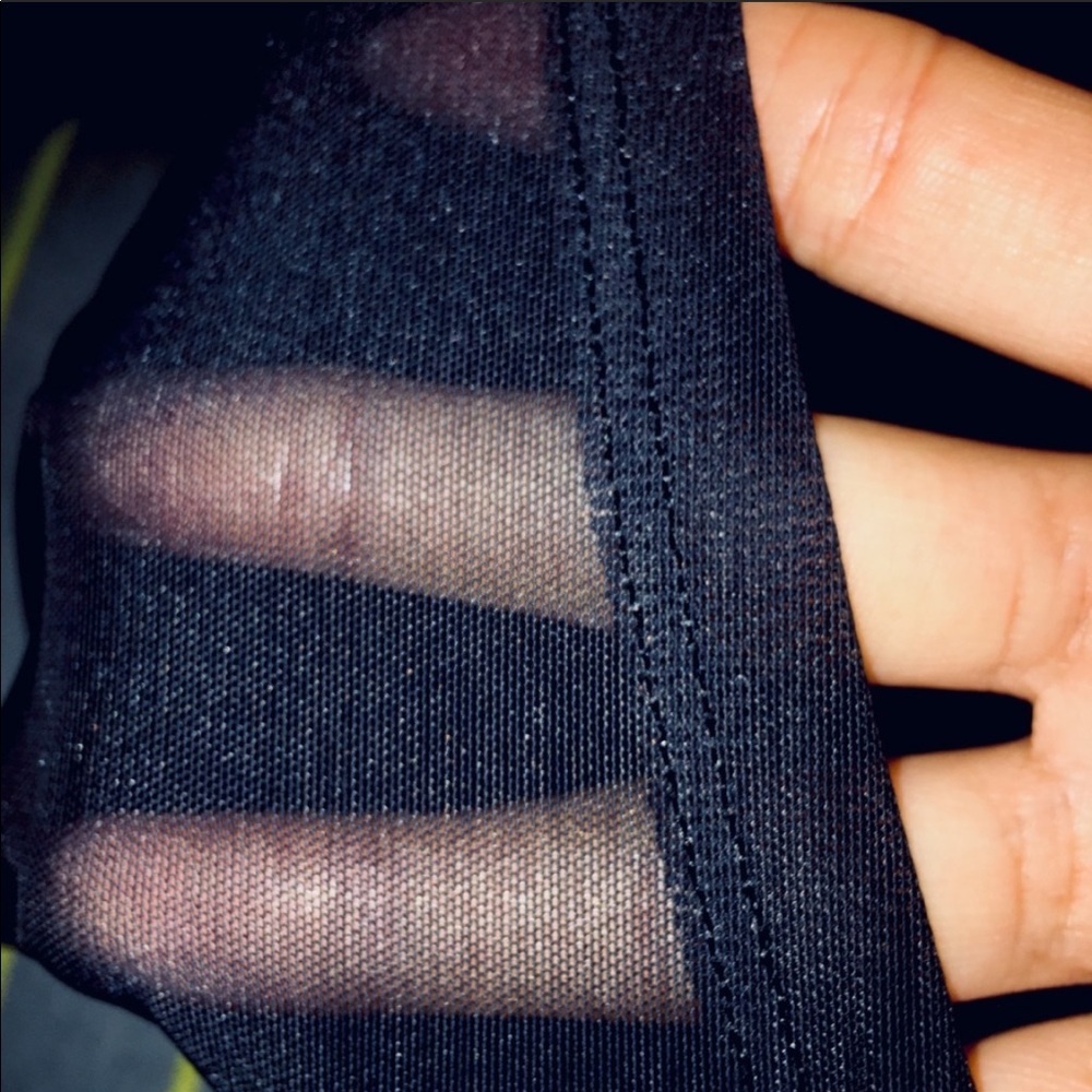 NWT Victoria’s Secret: Extra Small Black Sheer Knockout Workout Tights - Picture 6 of 8